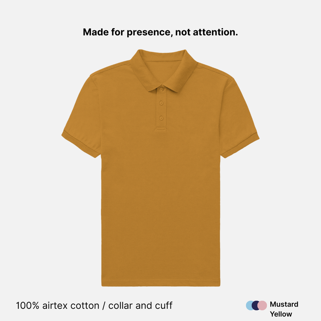 Airtex Cotton Polo T-Shirt for Men - 220 GSM