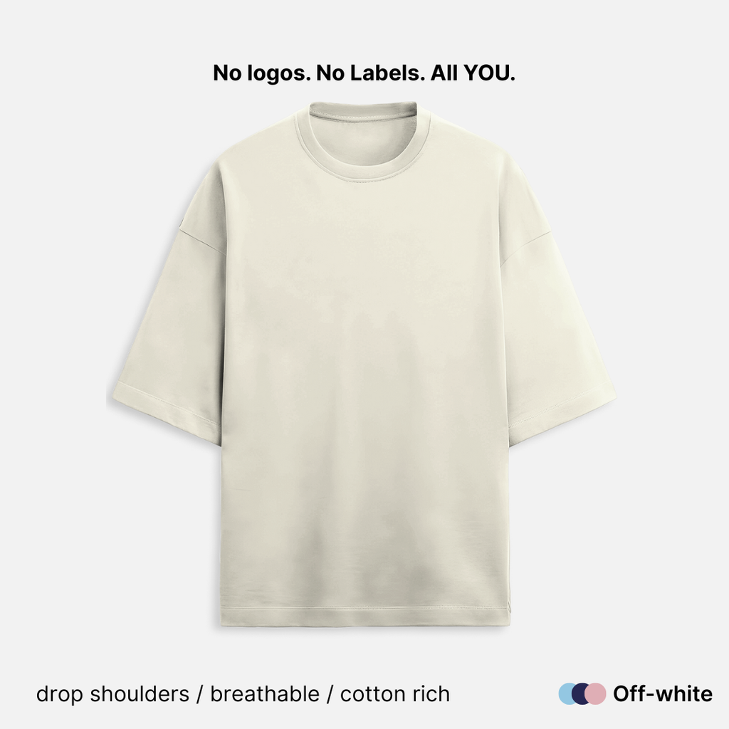 French Terry Cotton Unisex Oversized T-Shirt - 260 GSM