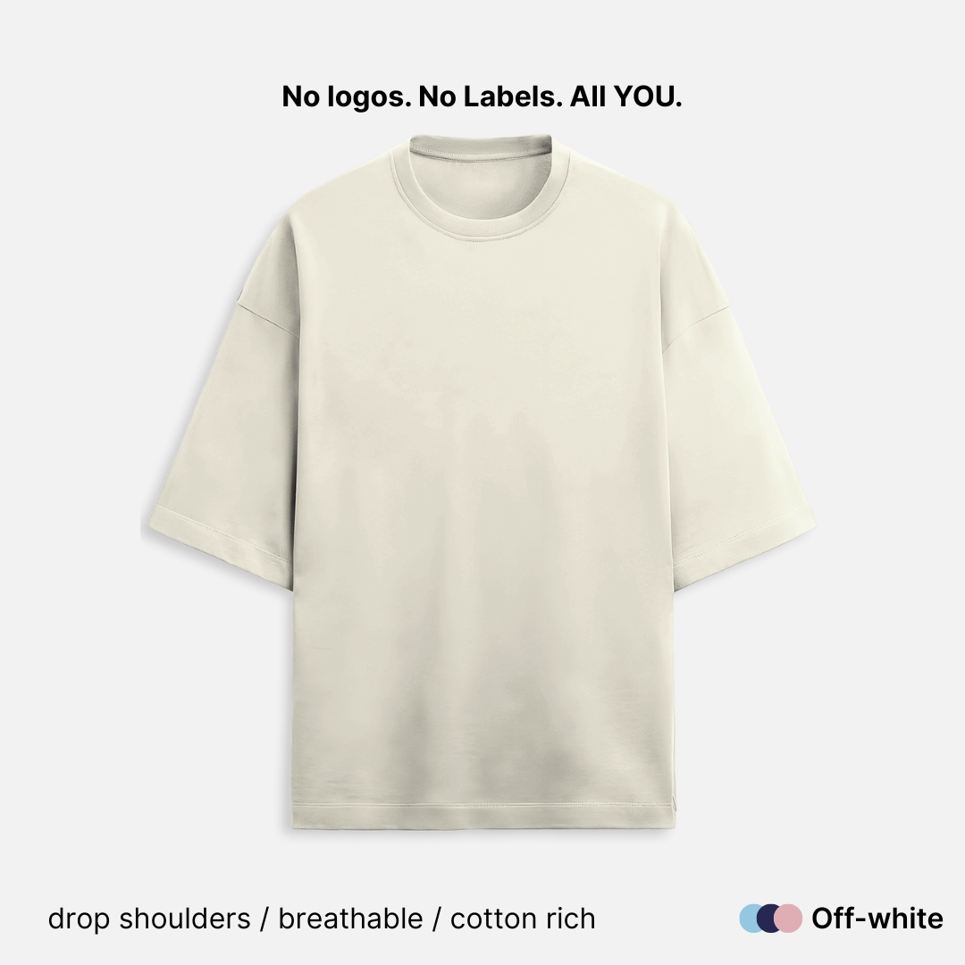 French Terry Cotton Unisex Oversized T-Shirt - 260 GSM