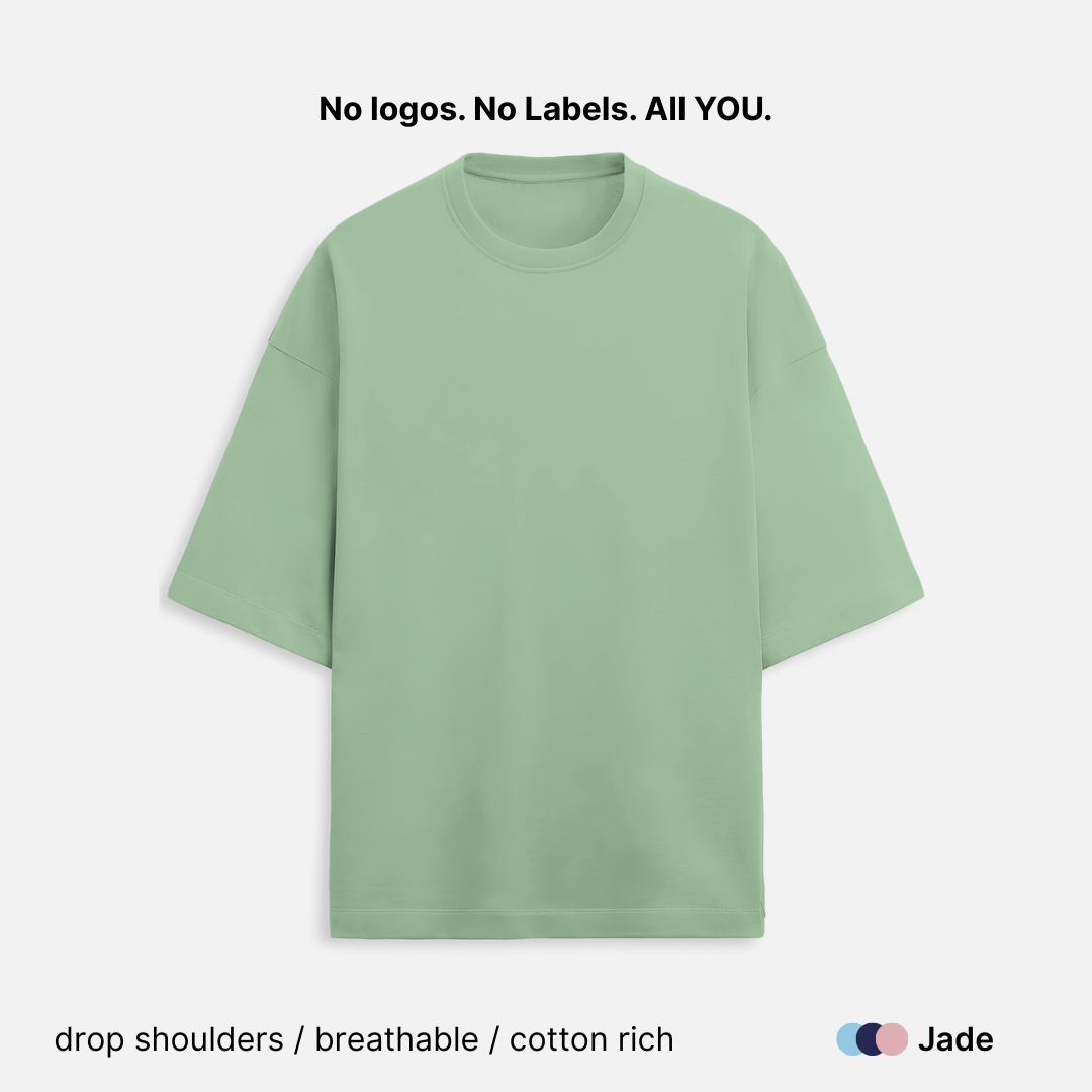 French Terry Cotton Unisex Oversized T-Shirt - 260 GSM