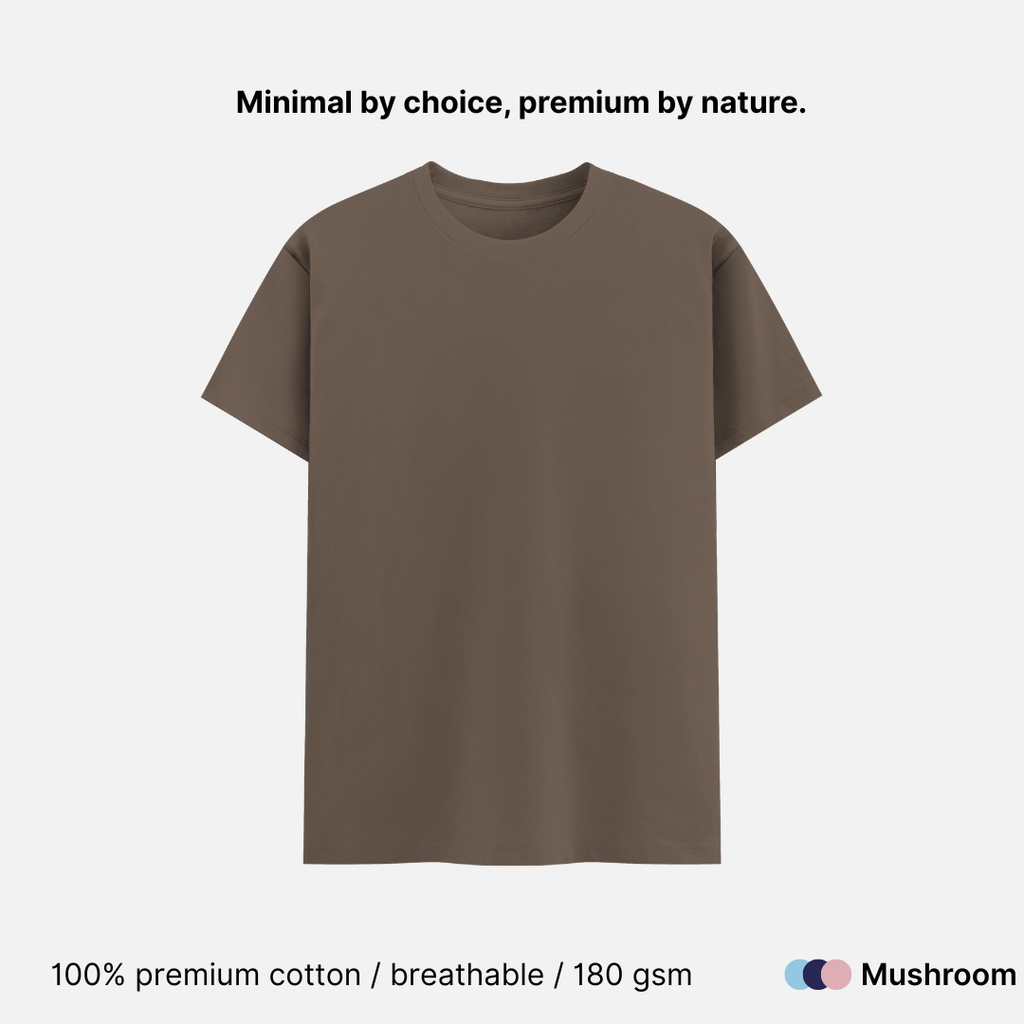 Super Combed Unisex Classic Crew Neck T-shirt - 180 GSM