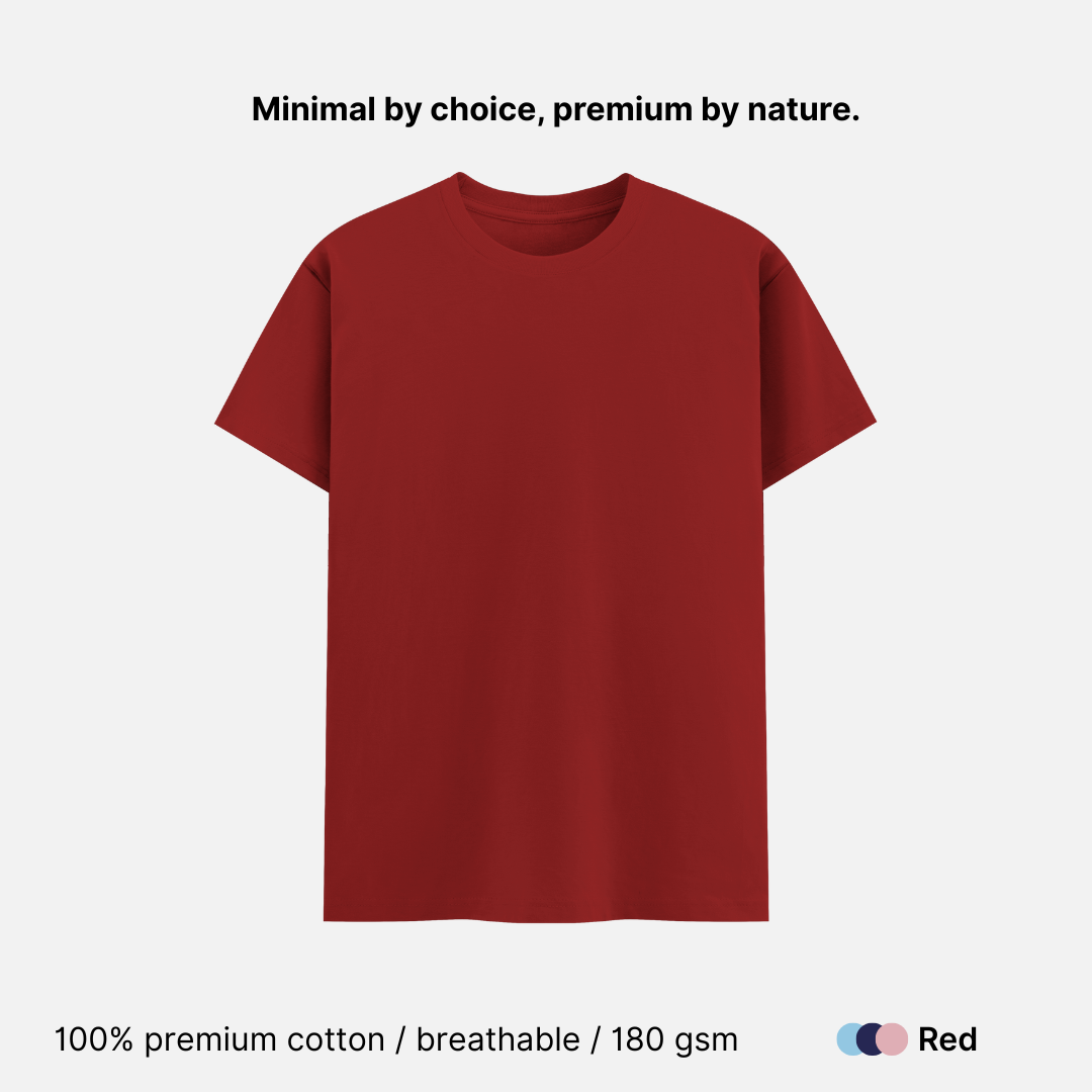 Super Combed Unisex Classic Crew Neck T-shirt - 180 GSM