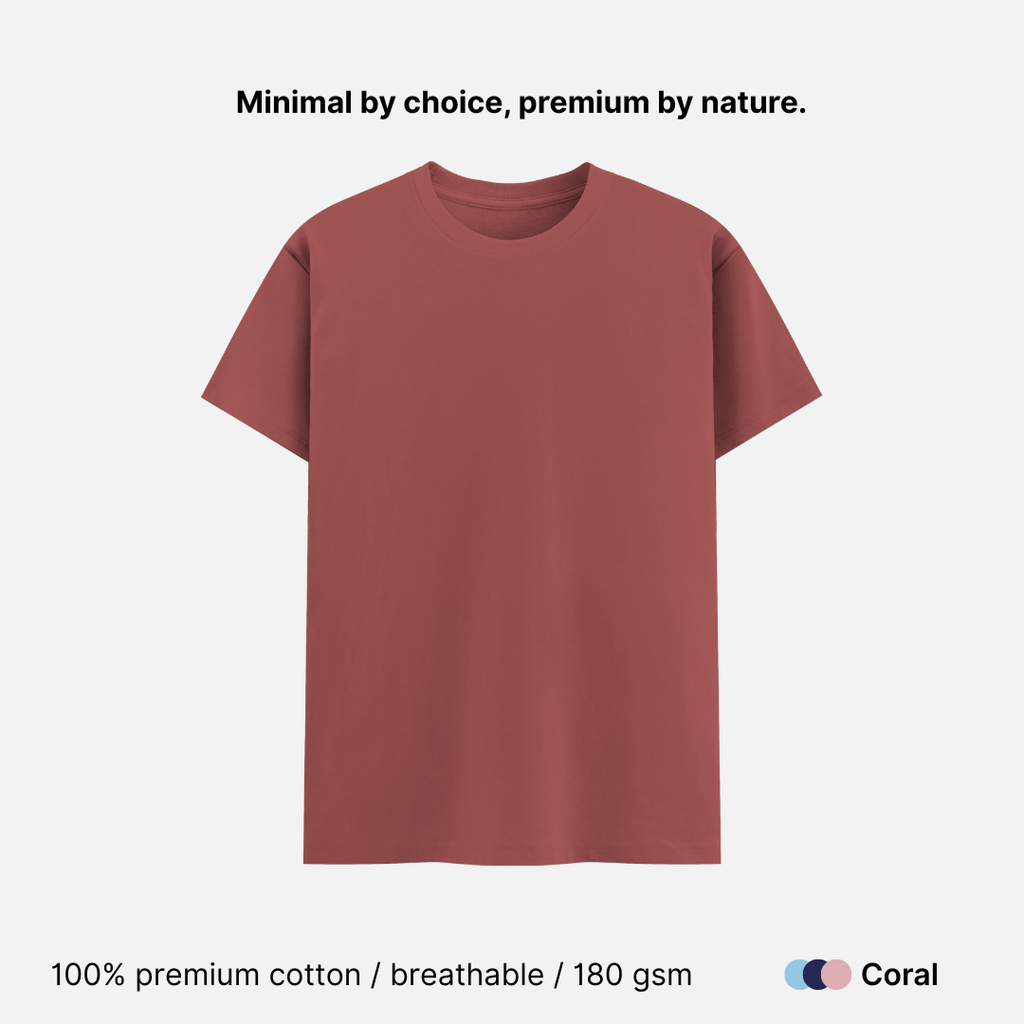 Super Combed Unisex Classic Crew Neck T-shirt - 180 GSM