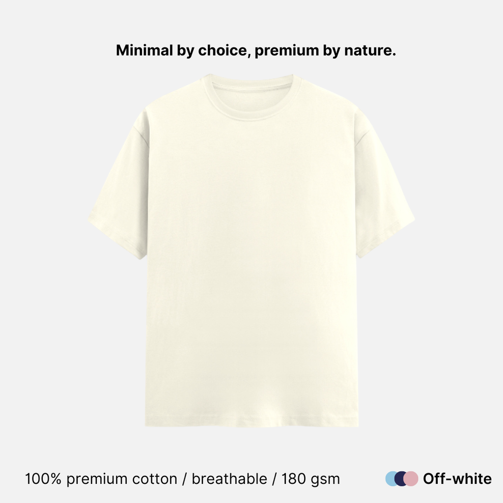 Super Combed Unisex Classic Crew Neck T-shirt - 180 GSM