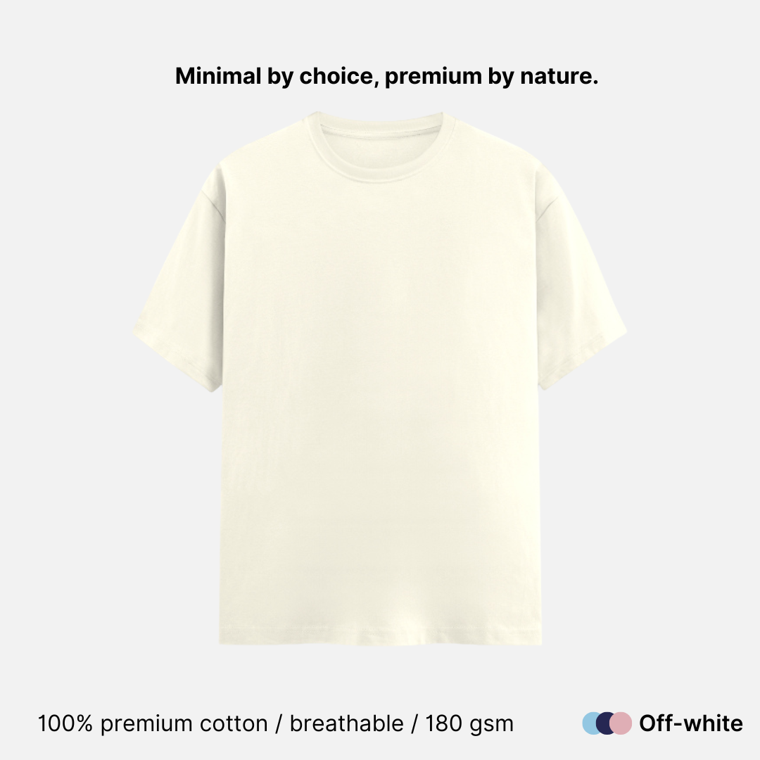 Super Combed Unisex Classic Crew Neck T-shirt - 180 GSM