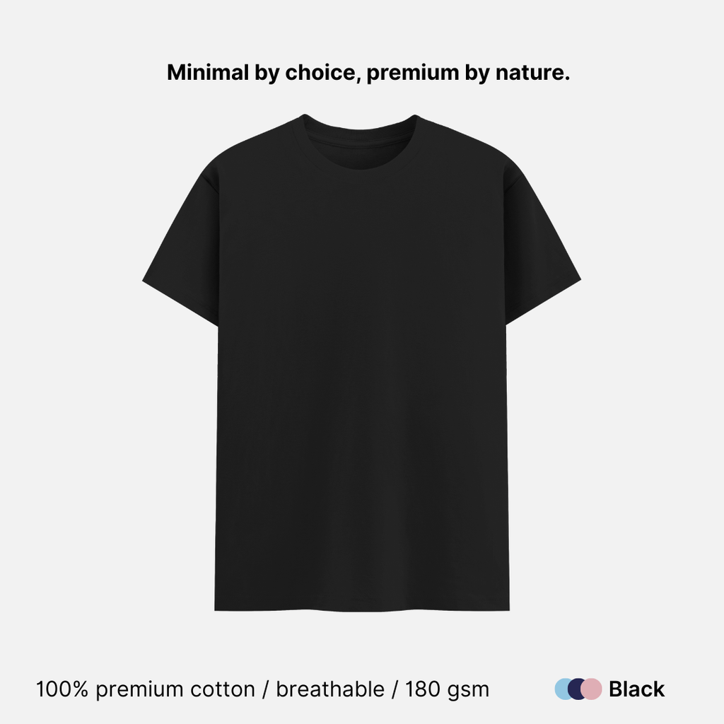 Super Combed Unisex Classic Crew Neck T-shirt - 180 GSM