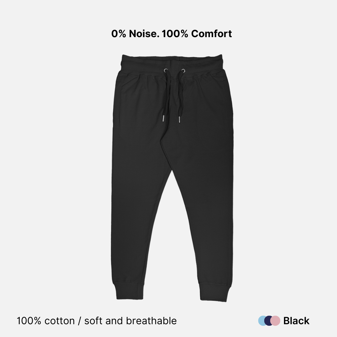 100% Cotton Solid Unisex Joggers - 260 GSM