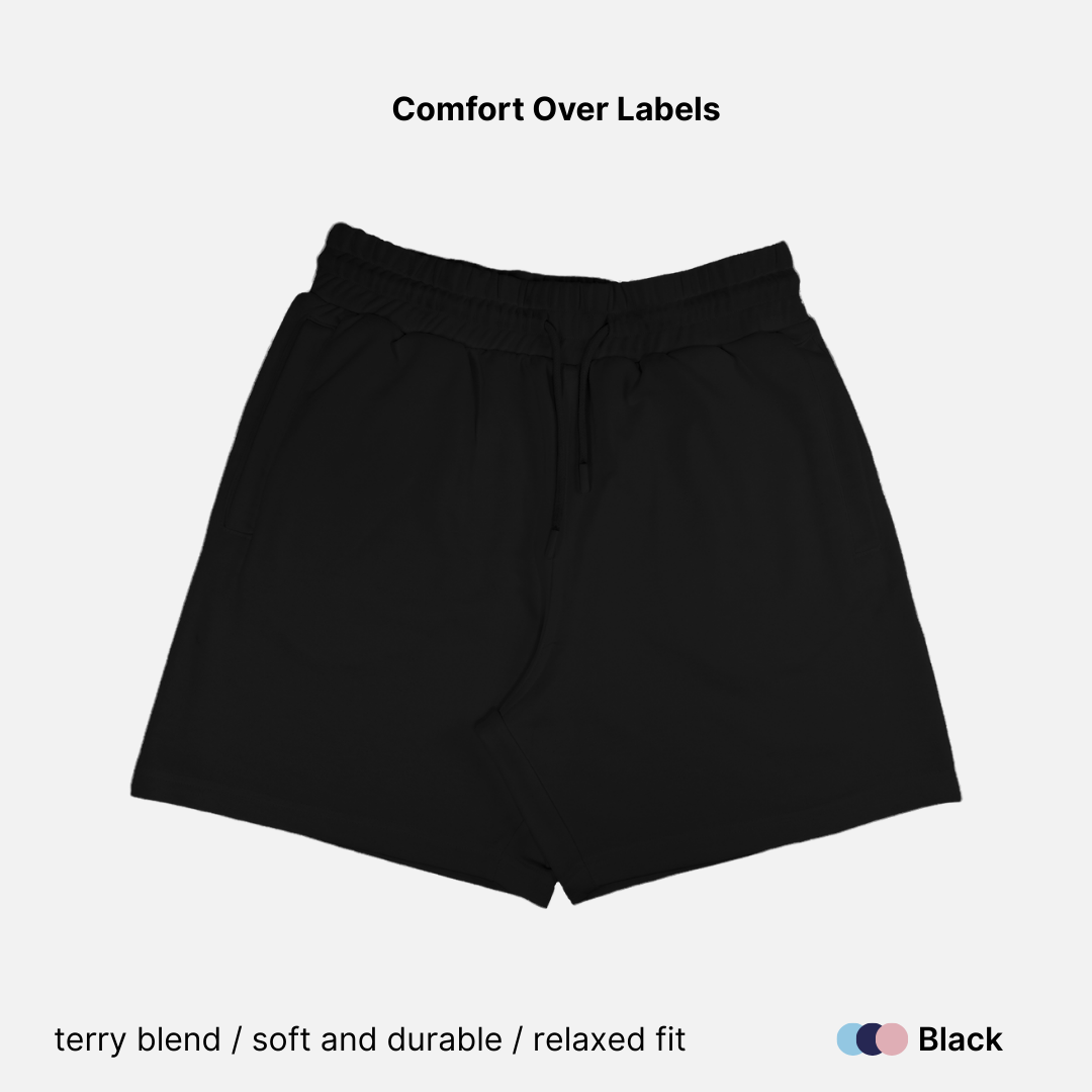 Cotton Rich Terry Blend Unisex Shorts - 260 GSM