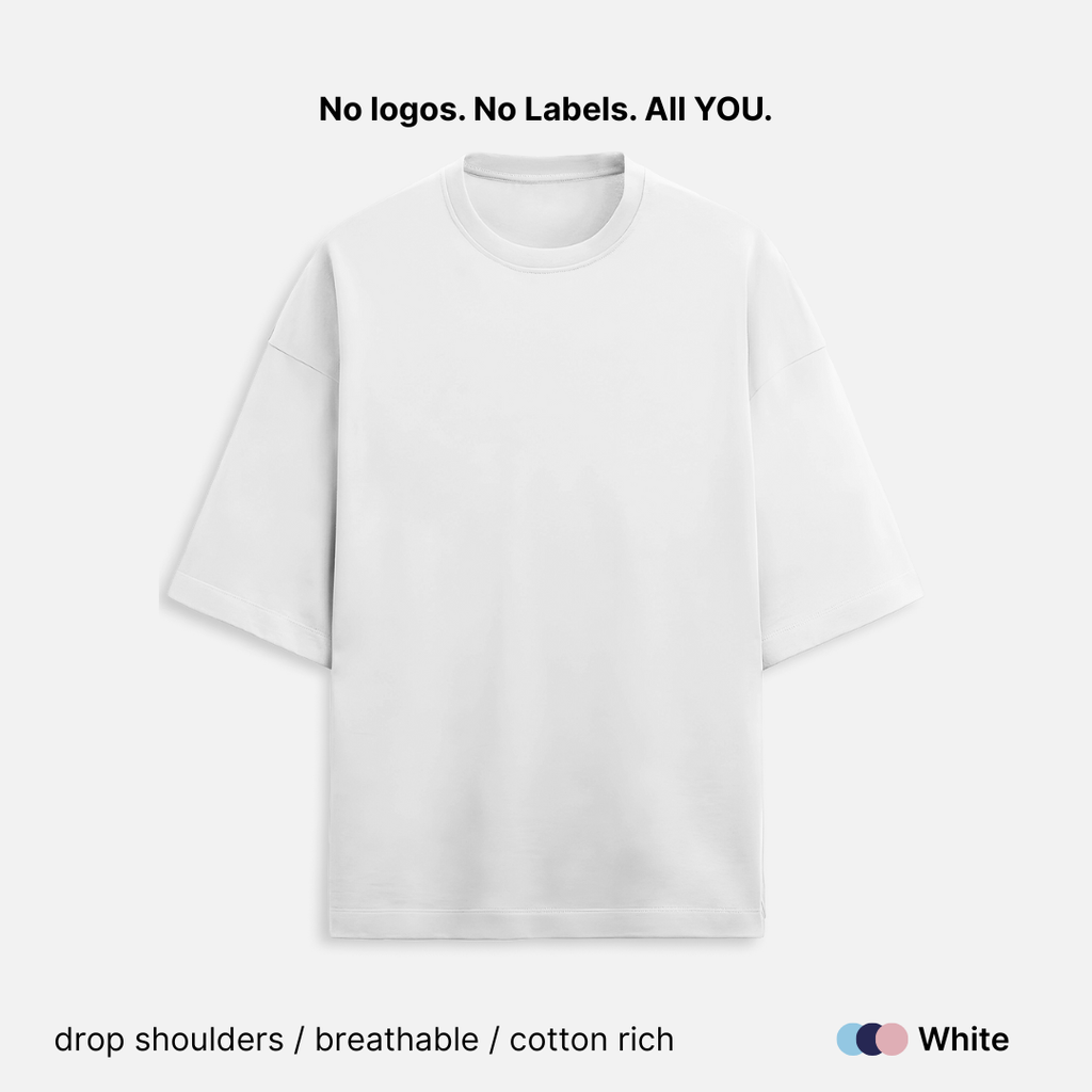 French Terry Cotton Unisex Oversized T-Shirt - 260 GSM