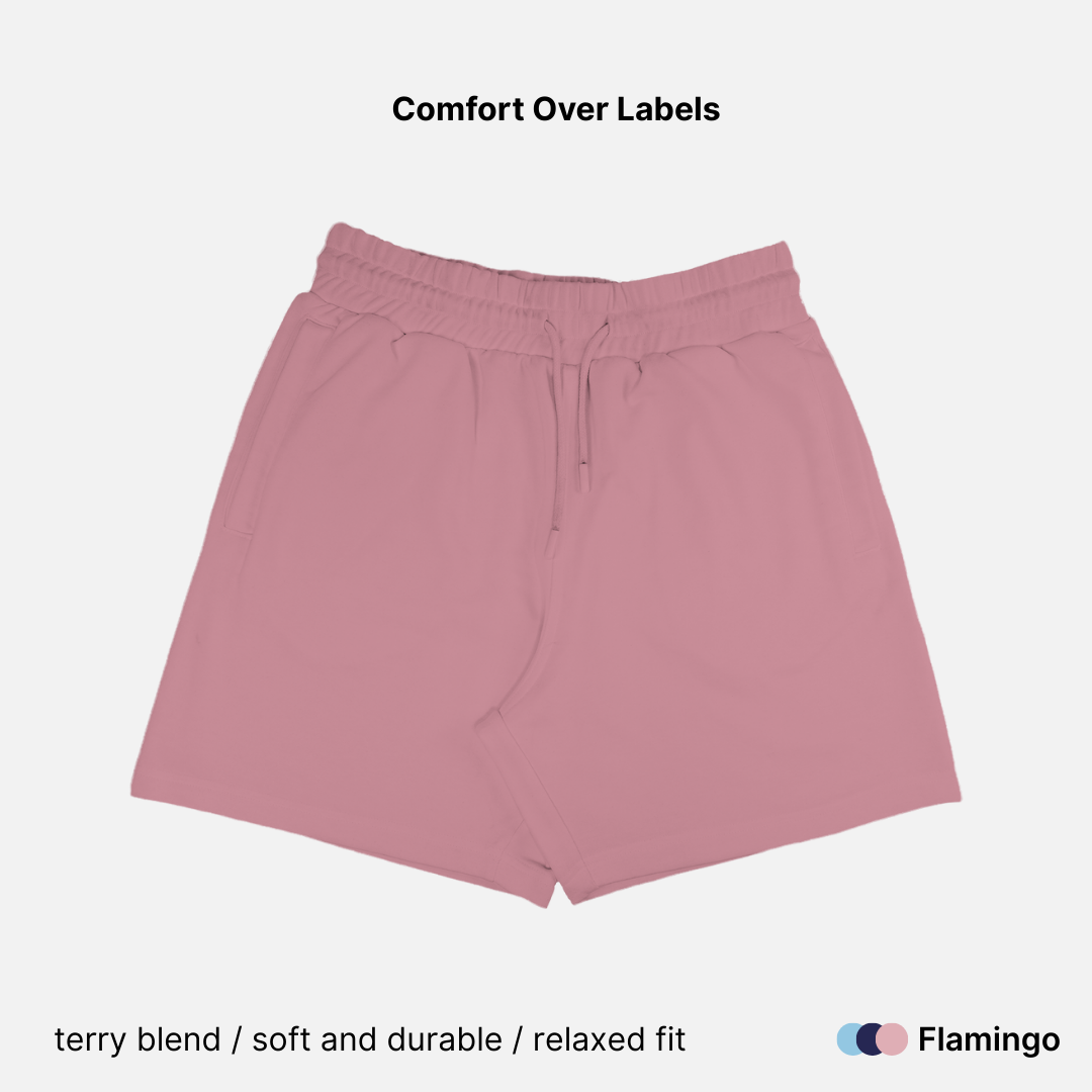 Cotton Rich Terry Blend Unisex Shorts - 260 GSM