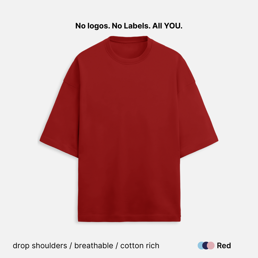 French Terry Cotton Unisex Oversized T-Shirt - 260 GSM