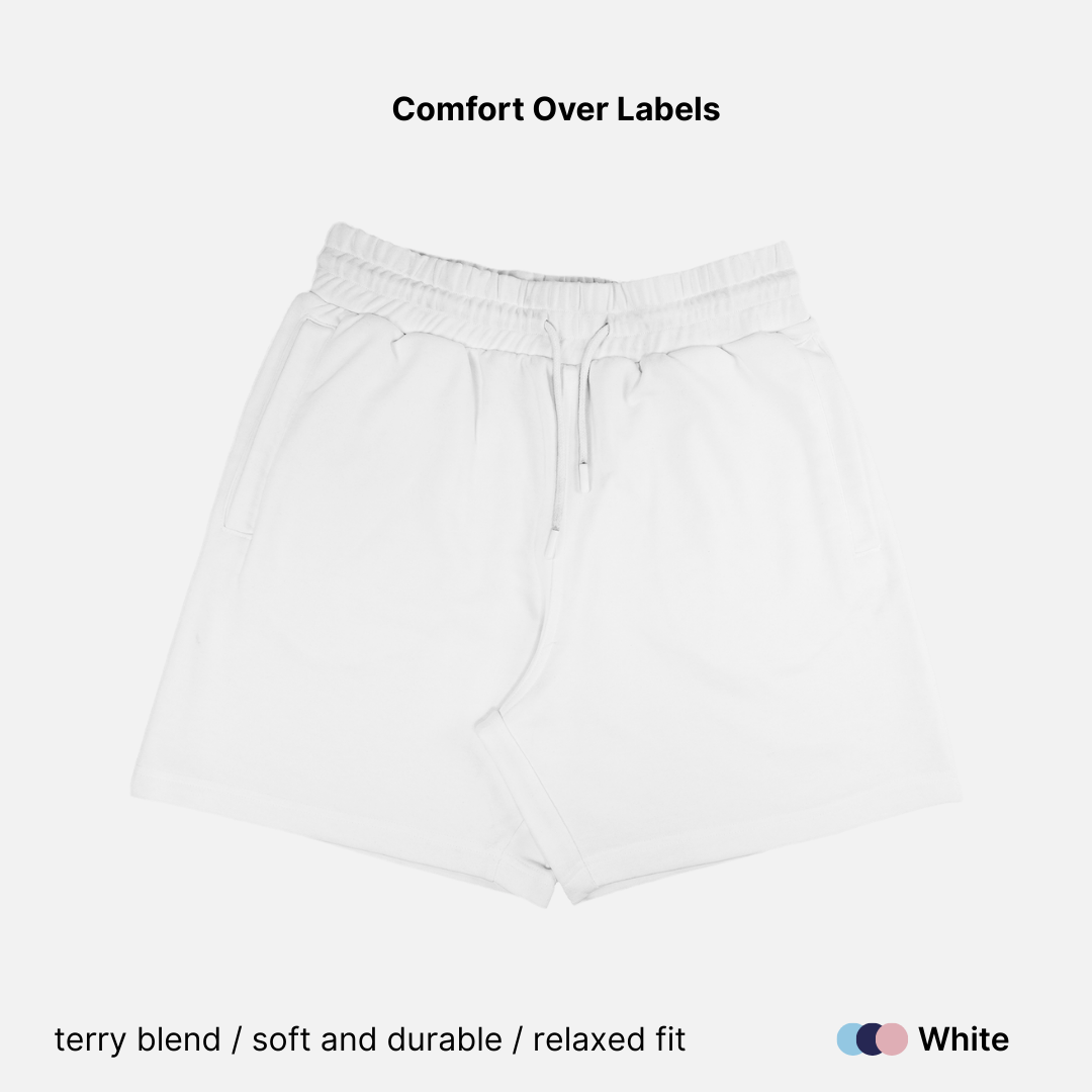Cotton Rich Terry Blend Unisex Shorts - 260 GSM