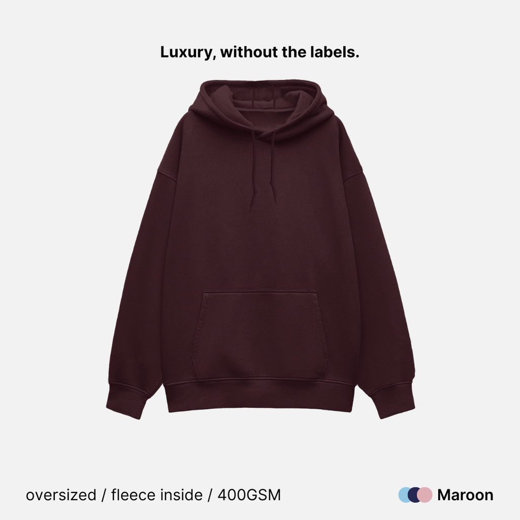 Relaxed Fit Heavyweight Unisex Hoodie - 400GSM