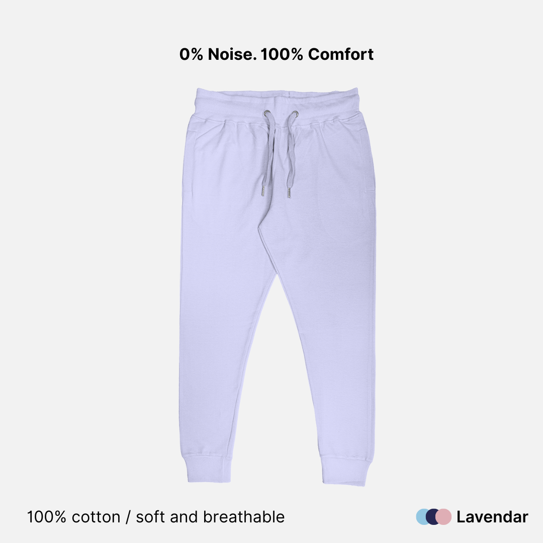 100% Cotton Solid Unisex Joggers - 260 GSM