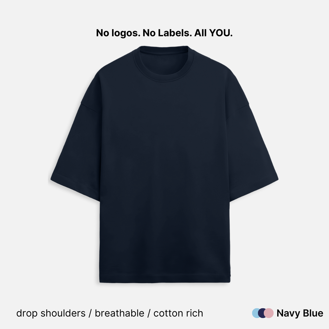 French Terry Cotton Unisex Oversized T-Shirt - 260 GSM