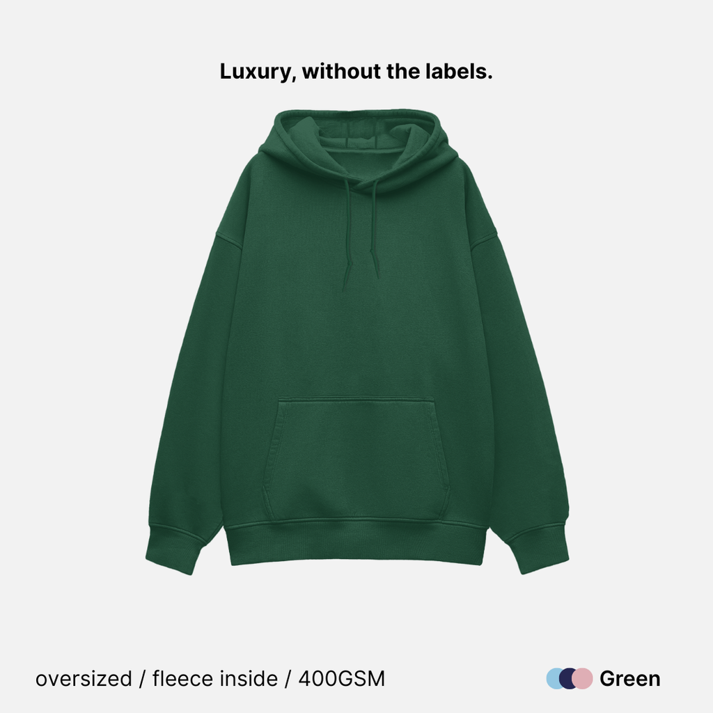 Relaxed Fit Heavyweight Unisex Hoodie - 400GSM