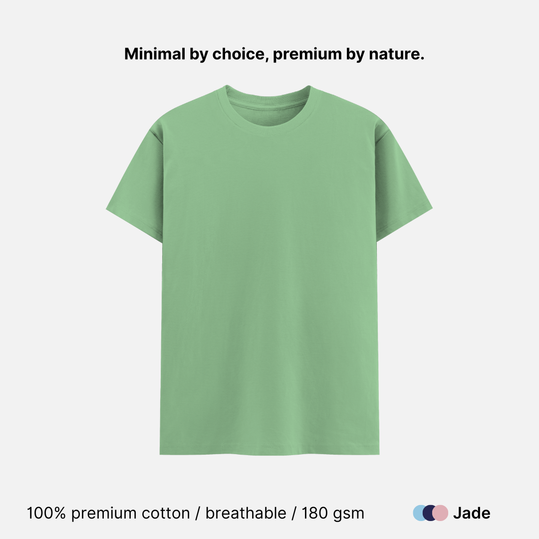 Super Combed Unisex Classic Crew Neck T-shirt - 180 GSM