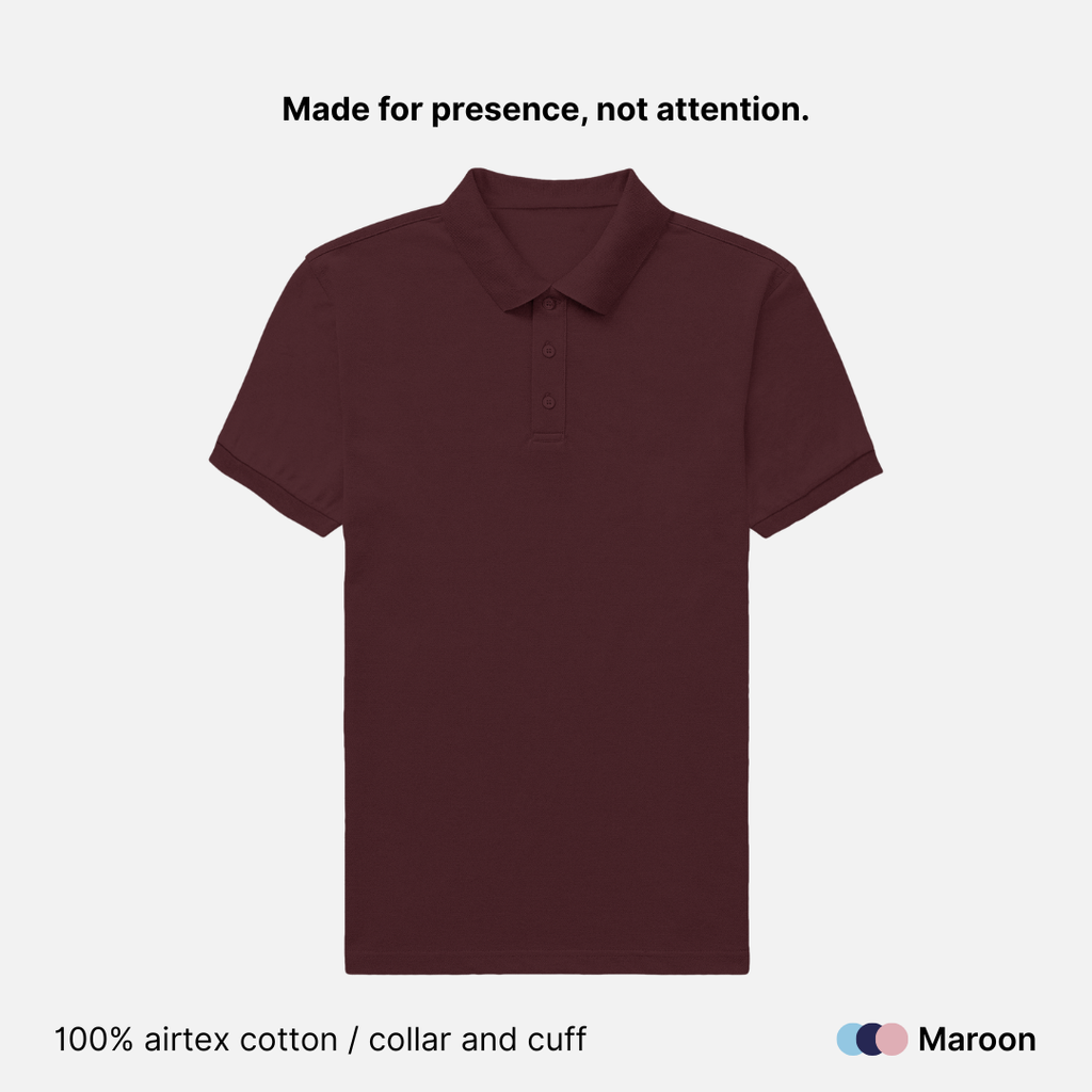 Airtex Cotton Polo T-Shirt for Men - 220 GSM