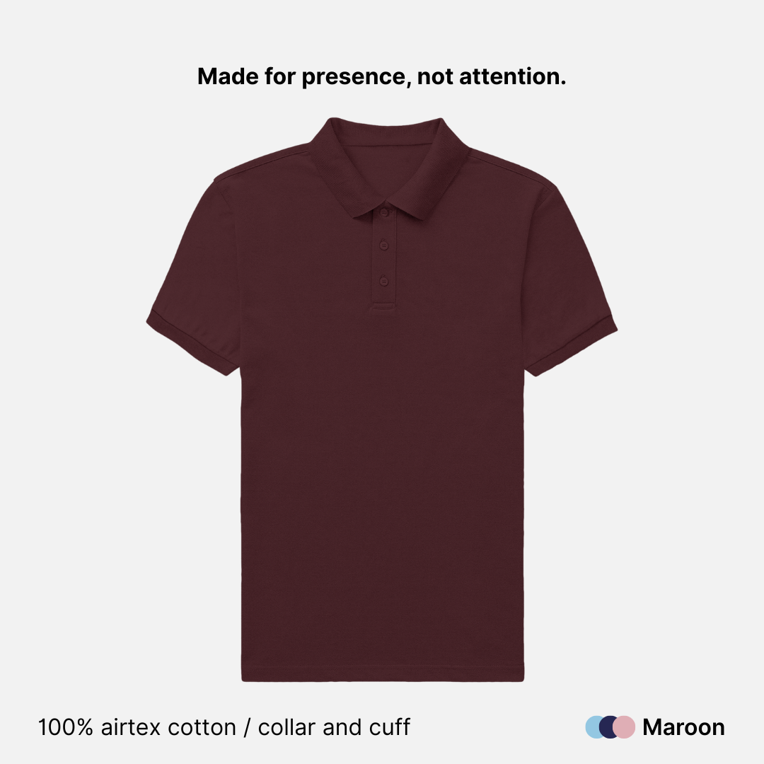 Airtex Cotton Polo T-Shirt for Men - 220 GSM