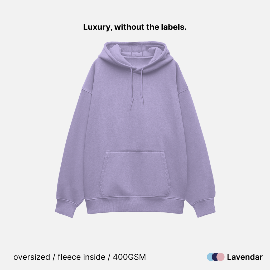Relaxed Fit Heavyweight Unisex Hoodie - 400GSM