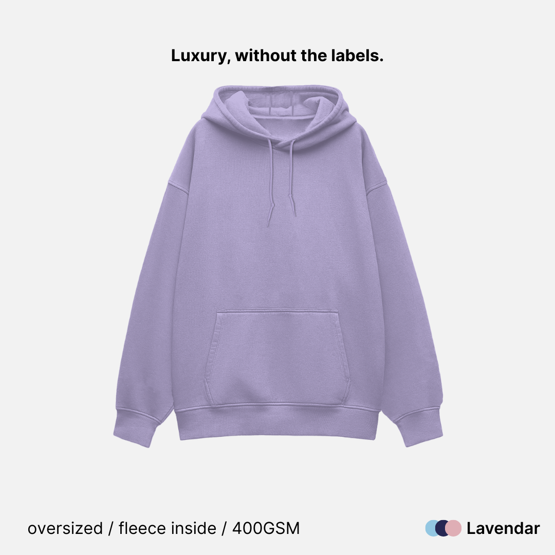 Relaxed Fit Heavyweight Unisex Hoodie - 400GSM