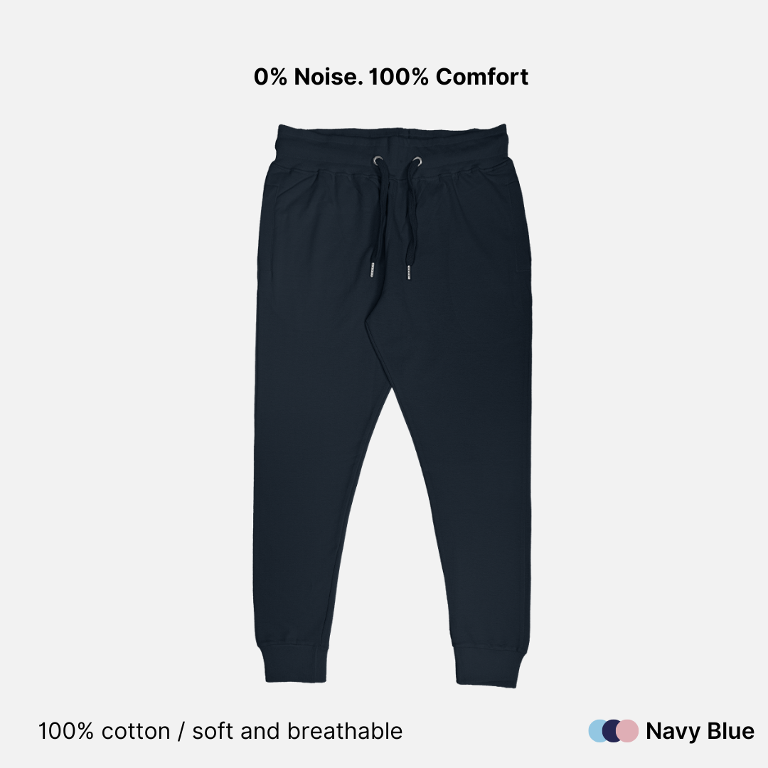100% Cotton Solid Unisex Joggers - 260 GSM