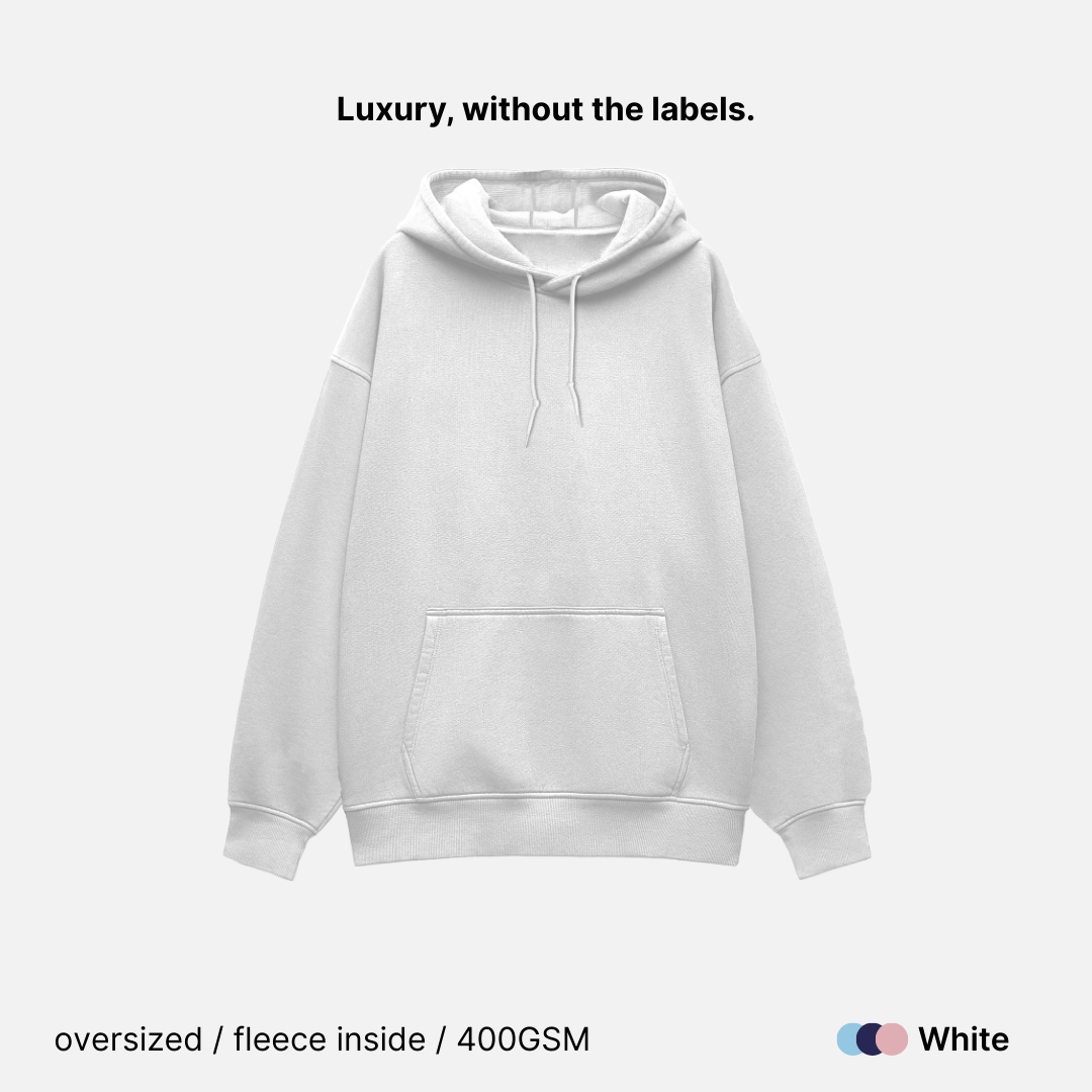 Relaxed Fit Heavyweight Unisex Hoodie - 400GSM