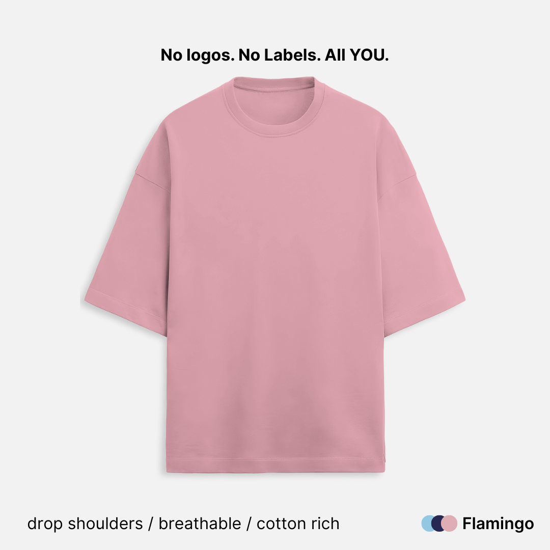 French Terry Cotton Unisex Oversized T-Shirt - 260 GSM