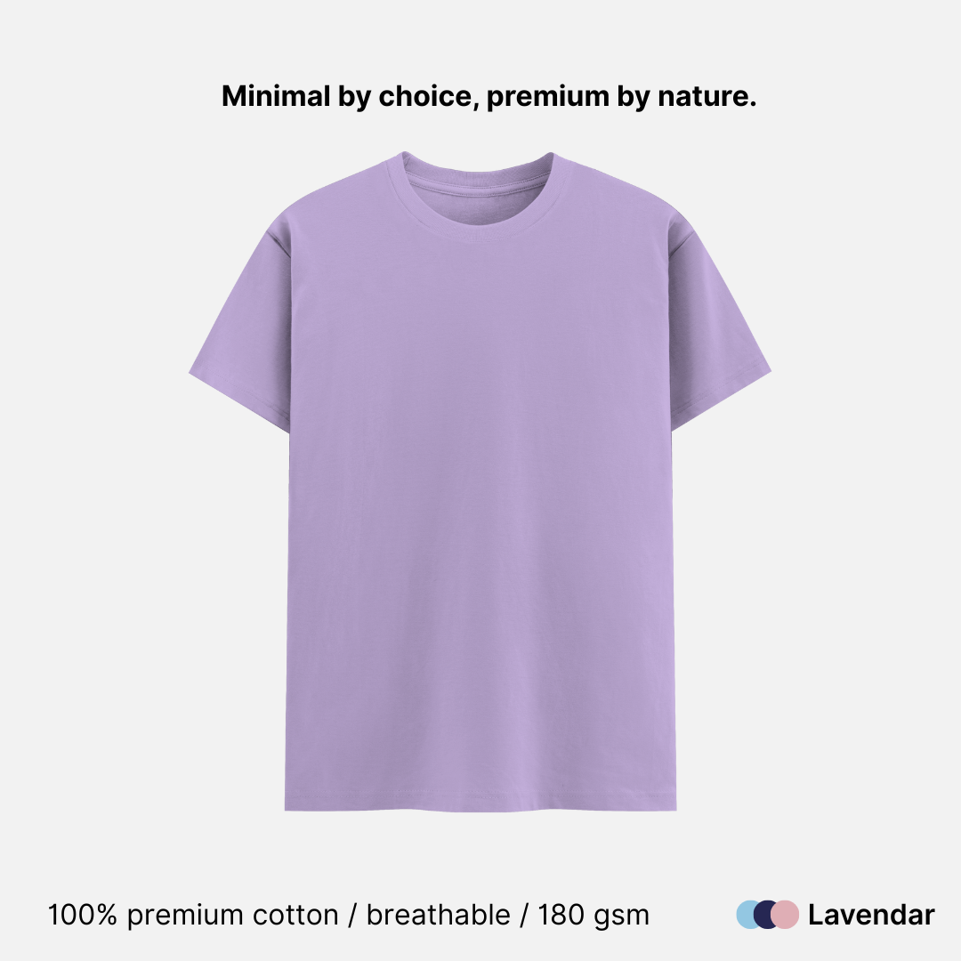 Super Combed Unisex Classic Crew Neck T-shirt - 180 GSM