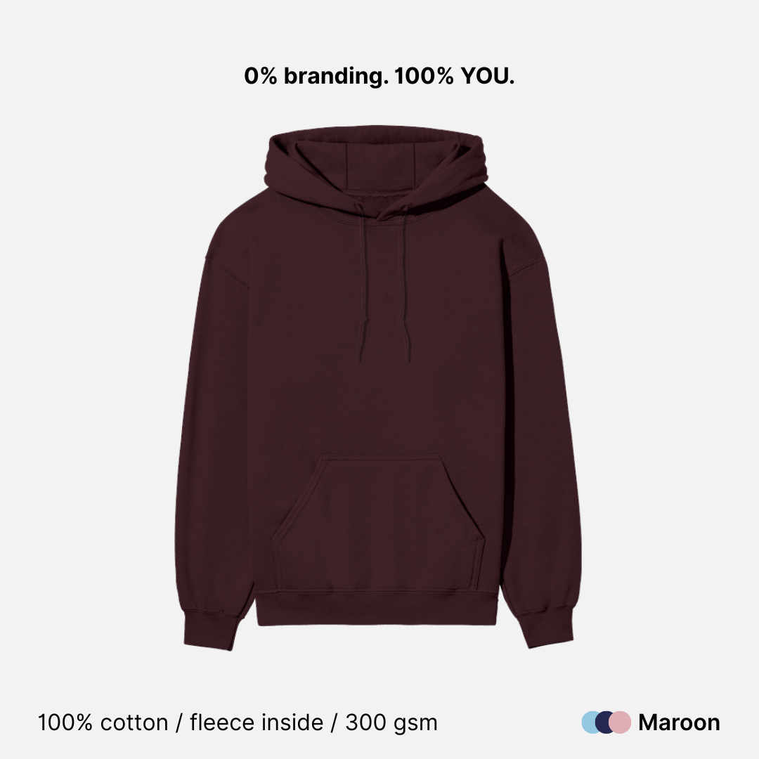 Heavyweight Regular Fit Unisex Hoodie - 300GSM