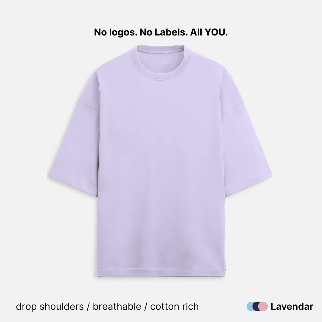 French Terry Cotton Unisex Oversized T-Shirt - 260 GSM