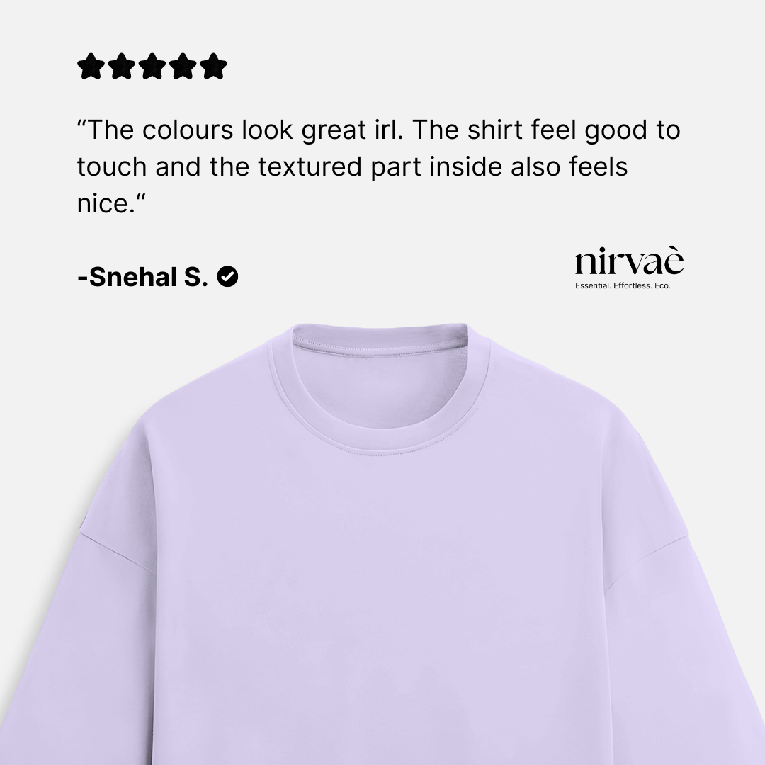 French Terry Cotton Unisex Oversized T-Shirt - 260 GSM